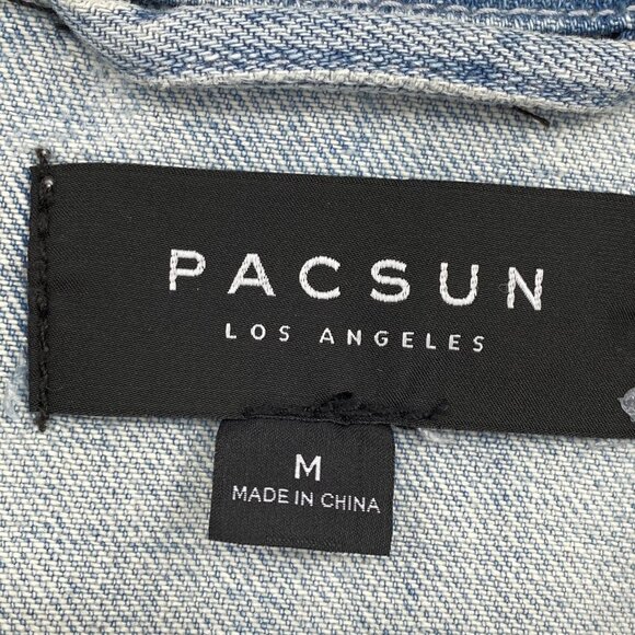 PacSun Blue Distressed Jean Jacket | Good Condition - Picture 5 of 5